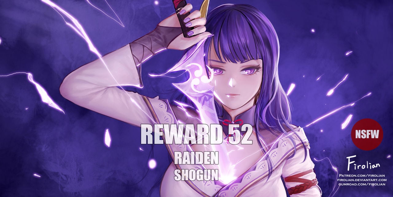 [白杨汉化组] [Firolian] Reward 52 – Raiden Shogun (原神)
